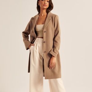 A&F Wool Blend Dad Coat